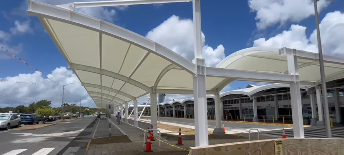 Motorists Begin Accessing Airport Drop-Off, Pick-Up Canopy