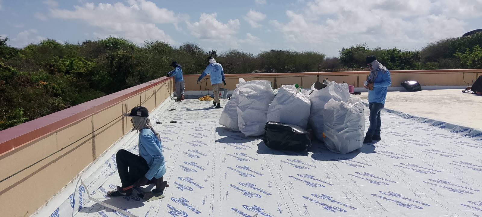 Roof Repairs Underway At Nurse Iris O’Neal Clinic