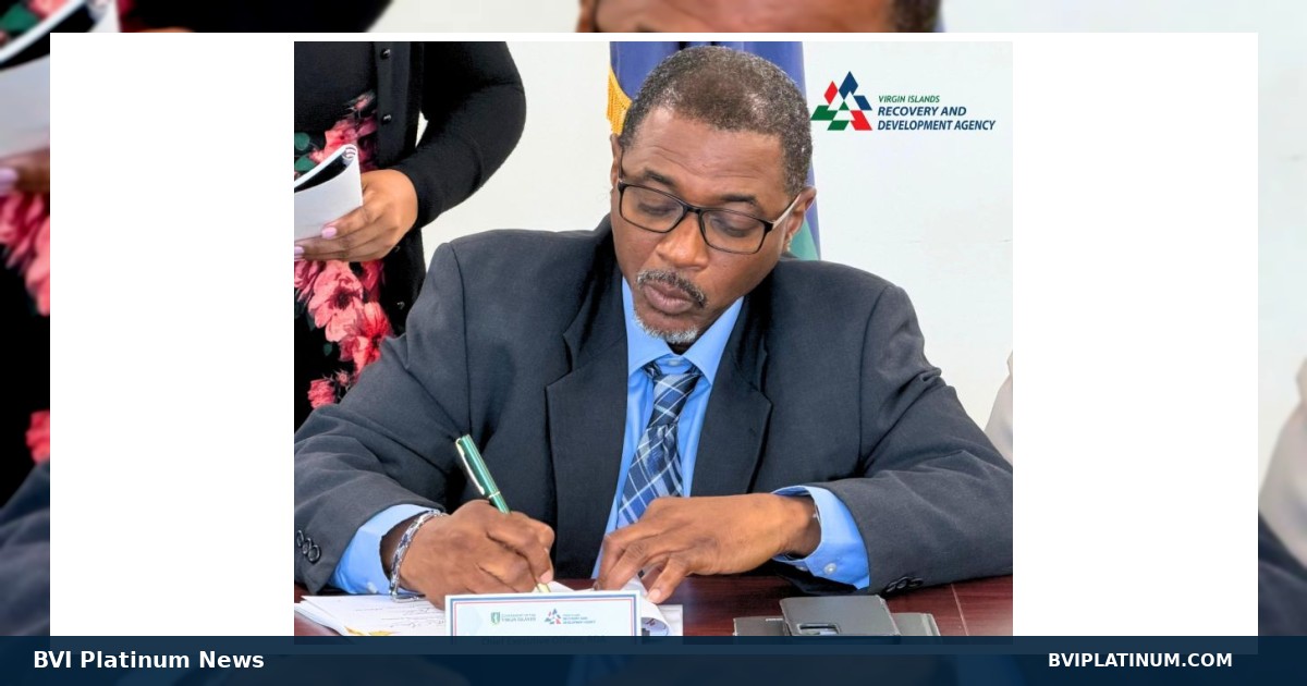 RDA Signs Clinic, Walkway Contracts | Virgin Islands Platinum News